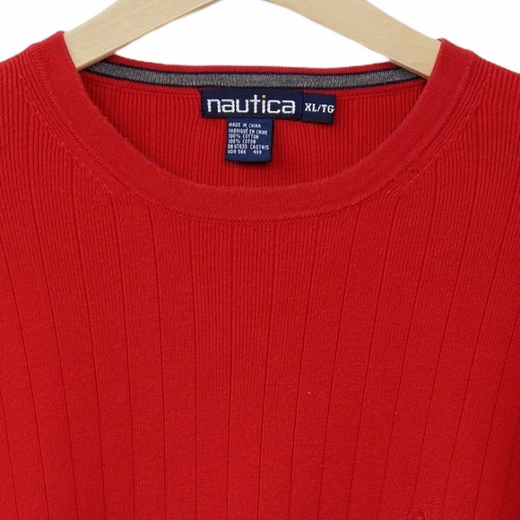Nautica Crew Neck Pullover Ribbed Sweater - Picture 5 of 10